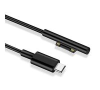 Microsoft Surface Pro 6 / 5 to USB-C / Type-C Male Interfaces Alimentation Adaptateur Charger Cable pour Microsoft Surface Pro 6 / 5 / 4 /