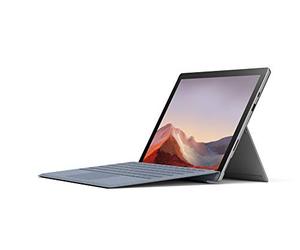 Microsoft Surface Pro 7 Ordinateur Portable (Windows 10, écran tactile 12.3", Intel Core i3, 4Go RAM, 128Go SSD, Platine) PC Hybride polyvalent & performant