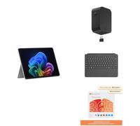 Microsoft Surface Pro | Ecran Tactile LCD 12” | Snapdragon® X Plus | 16Go RAM | Stockage 256Go | Platine + Chargeur USB-C 45 W + Clavier Surface 365 Personnel - Pack Productivité