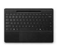 Microsoft Clavier Surface Pro Flex – Pavé tactile haptique, Alcantara, Rétroéclairé, AZERTY Noir