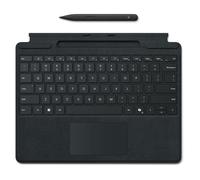 Microsoft Surface Pro Keyboard for Business - Clavier - avec rangement pour stylos - avec pavé tactile, accéléromètre - rétroéclairé - QWERTY - Italien - noir - avec Slim Pen - pour Surface Pro 10 for