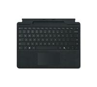 Microsoft Surface Pro Keyboard QWERTZ Allemand Noir - Pavé tactile, Port Cover, Stockage Stylet - Compatible Surface Pro 8/9/10/X - Alcantara, 289.1x226.1x4.89mm