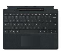 Microsoft Surface Pro Keyboard - Tastatur - mit Trackpad, Beschleunigungsmesser, Surface Slim Pen 2 Ablage- und Ladeschale - QWERTY - Nordisch - Schwarz - mit Slim Pen 2 - f?r Surface Pro 10 for Busi