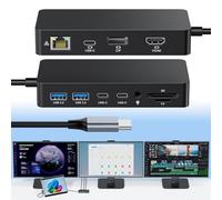 Microsoft Surface Thunderbolt 4 Dock 12 en 1 Triple Display Hub avec HDMI 4K @ 60 Hz + USB-C + DisplayPort, Station d'accueil Surface Pro pour Surface Pro 12/11/10/9/8/X/7+/7, ordinateur portable