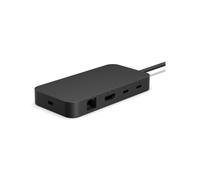 Microsoft Surface USB4 Dock Noir - USB4 100W, 1x USB 3.2 Gen 2, 2x USB4, HDMI 2.1, Ethernet Gigabit, Kensington - 120x60x15mm