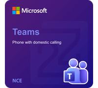 Microsoft Teams Phone with domestic calling (country zone 1 - UK/Canada) (NCE)