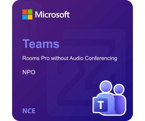 Microsoft Teams Rooms Pro without Audio Conferencing - NPO (NCE)