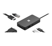 Microsoft USB-C Travel Hub Black adaptateur graphique USB Noir