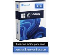 Microsoft Windows 11 Pro - 1 PC - Clé d'activation - Livraison Rapide par Mail & Messagerie Cdiscount