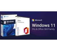Microsoft Windows 11 Pro and Office 365 Family
