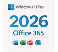 Microsoft Windows 11 Pro + Compte Office 365 version 2026 ou clé Office Pro Plus.