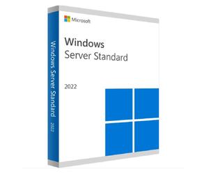 Microsoft Windows Server 2022 Standard Lience 16 coeurs pour entreprise avec virtualisation, sécurité avancée et gestion hybride.