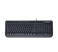 Microsoft Wired Desktop 600 clavier USB Noir - Claviers (Standard, Avec fil, USB, Clavier à membrane, Noir, Souris incluse)