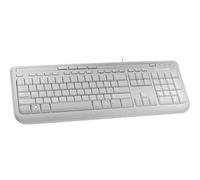 Microsoft Wired Keyboard 600, White clavier USB Blanc - Claviers (White, Avec fil, USB, Blanc)
