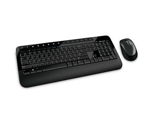 Microsoft Wireless Desktop 2000 - Ensemble Clavier AZERTY et Souris sans Fil - Noir