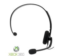 Microsoft Xbox 360 Headset - Micro-casque - sur-oreille - filaire - noir - pour Xbox 360, Xbox 360 S