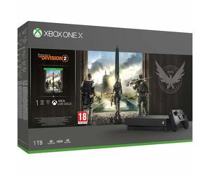Microsoft Xbox One X + Tom Clancy's The Division 2 1 To Wifi Noir
