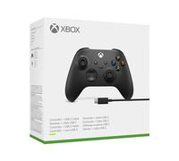 Microsoft Xbox Wireless Controller + USB-C Cable Noir Manette de jeu Analogique/Numérique PC, Xbox One, Xbox One S, Xbox One X, Xbox Series S, Xbox S