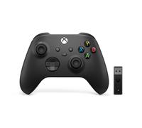 Microsoft Xbox Wireless Controller + Wireless Adapter for Windows 10 Noir Manette de jeu PC, Xbox One, Xbox One S, Xbox One X, Xbox Series S, Xbox Series X