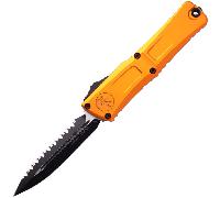 Microtech COMBAT TROODON GEN III D/E BLACK FULL SERRATE ORANGE 1142-3OR