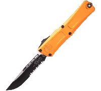 Microtech COMBAT TROODON GEN III S/E BLACK PART SERRATE ORANGE 1143-2OR