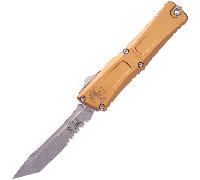 Microtech COMBAT TROODON GEN III T/E STONEWASH PART SERRATE TAN 1144-11TA