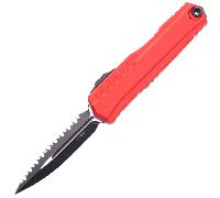 Microtech CYPHER II D/E NOIR FULL SERRATE ROUGE 1242-3RD