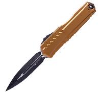 Microtech CYPHER II D/E NOIR STANDARD TAN 1242-1TA