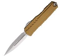 Microtech CYPHER II D/E STONEWASHED STANDARD TAN 1242-10TA