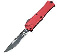 Microtech HERA II MINI S/E BLACK PART SERRATE RED 1703M-2RD