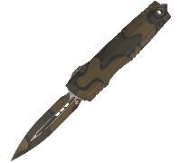 Microtech LUMINARY ZBP D/E SIGNATURE SERIES BACKWOODS OLIVE CAMO TRITIUM BUTTON INSERT 1270-1WOOCS