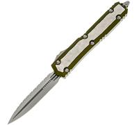Microtech Makora D/E SS Stonewash F/S et STW OD Green 206-12ODBIS