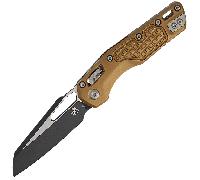 Microtech MSI S/E BLACK STANDARD ALUMINUM FRAG TAN 210-1FRTA