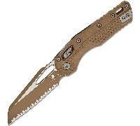 Microtech MSI® S/E Tri-Grip Polymère Dark Earth Dark Earth Backspacer Cerakote Fu