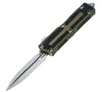 Microtech SCARAB II GEN III D/E STONEWASH STANDARD OD GREEN 1280-10OD
