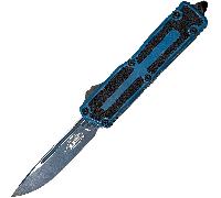 Microtech SCARAB II GEN III S/E NOIR STANDARD BLEU USÉ 1278-1WBL