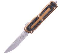 Microtech SCARAB II GEN III S/E STONEWASH PART SERRATE TAN 1278-11TA