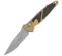 Microtech SOCOM ELITE AUTO S/E APOCLYPTIC PART SERRATE TAN 160A-11APTA