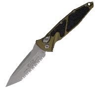 Microtech SOCOM ELITE AUTO T/E APOCALYPTIC FULL SERRATE OD GREEN 161A-12APOD