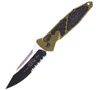 Microtech SOCOM ELITE S/E-A PARTIAL SERRATED OD GREEN 160A-2OD