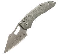 Microtech STITCH S/E APOCALYPTIC FULL SERRATE NATUREL TRANSPARENT 169-12APNC