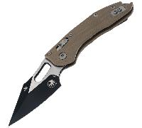 Microtech STITCH S/E RAM - LOK LAME PEINTE NOIRE FLUTED G-10 TAN STD 169RL-1FLGT