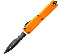 Microtech ULTRATECH GEN IV D/E BLACK PART SERRATE ORANGE 11224-2OR
