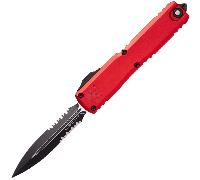 Microtech ULTRATECH GEN IV D/E BLACK PART SERRATE RED 11224-2RD
