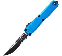 Microtech ULTRATECH GEN IV S/E BLACK PART SERRATE BLUE 11214-2BL