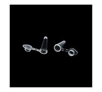 Microtubes PCR 0,1 ml, tube à centrifuger de laboratoire transparent avec couvercle, 100 µl, 1000/PK