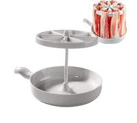 Microwave Bacon Cooker, Bacon Cooking Grill, Microwave Bacon Cooking, Microwave Barbecue Grill, Bacon Cooker for Microwave, Household Bacon Grill, Silicone Oil Brush for Bacon, Bacon Clip for Microwav