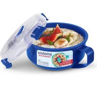 Microwave Bol Petit-Déjeuner Récipient Micro-Ondes Rond Avec Couvercle 850 Ml Sans Bpa Couleurs Assorties 1 Pièce[App8812337]