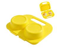 Microwave Egg Steamer Plastic Egg Frying Pan Microwave Egg Steamer | Lot de 2 cuiseurs à œufs pour -ondes pratiques pour simultanément deux œufs chacun Fabriqué Facile à Nettoyer