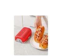 Microwave Hot Dog Cooker - Non Stick Heating Tray, Sausage Roaster Kitchen Gadget Fast Cooking Container for Hot Dogs Brats Breakfast Sausages Mini Baguettes Rolls Homemade Snacks 2.56 inches